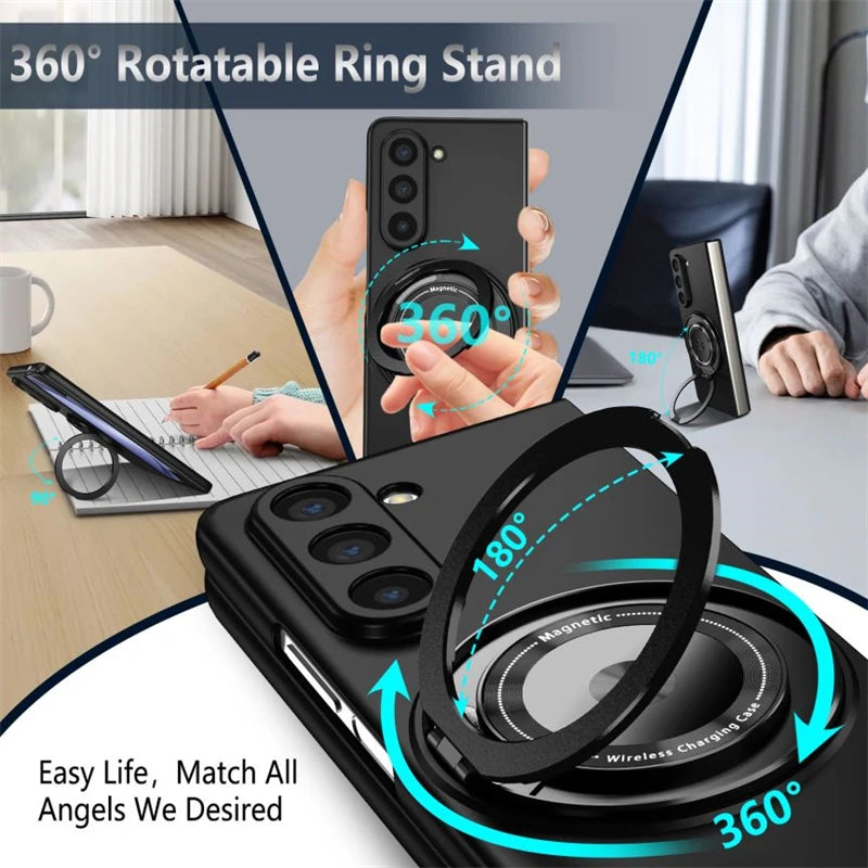 Original Magnetic Kickstand Ring Case for Galaxy Z Fold Series
