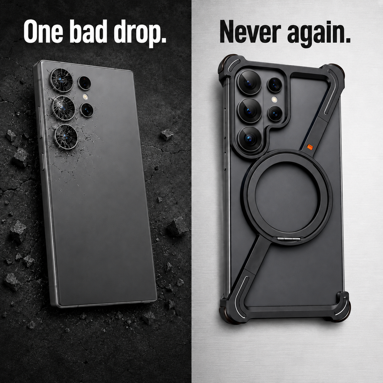 Titanium Frameless Case for Z Fold & Ultra Series