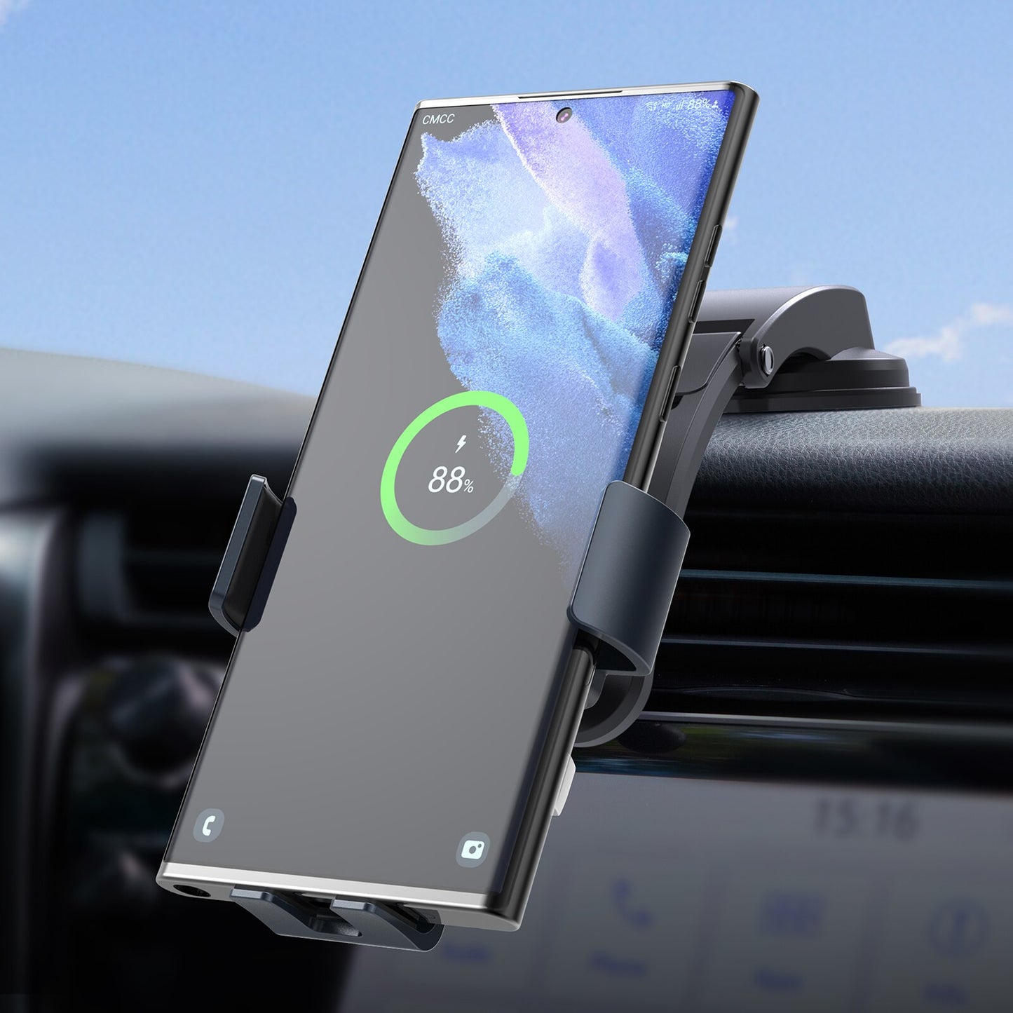 Dual Coil Car Wireless Charger For Samsung Galaxy