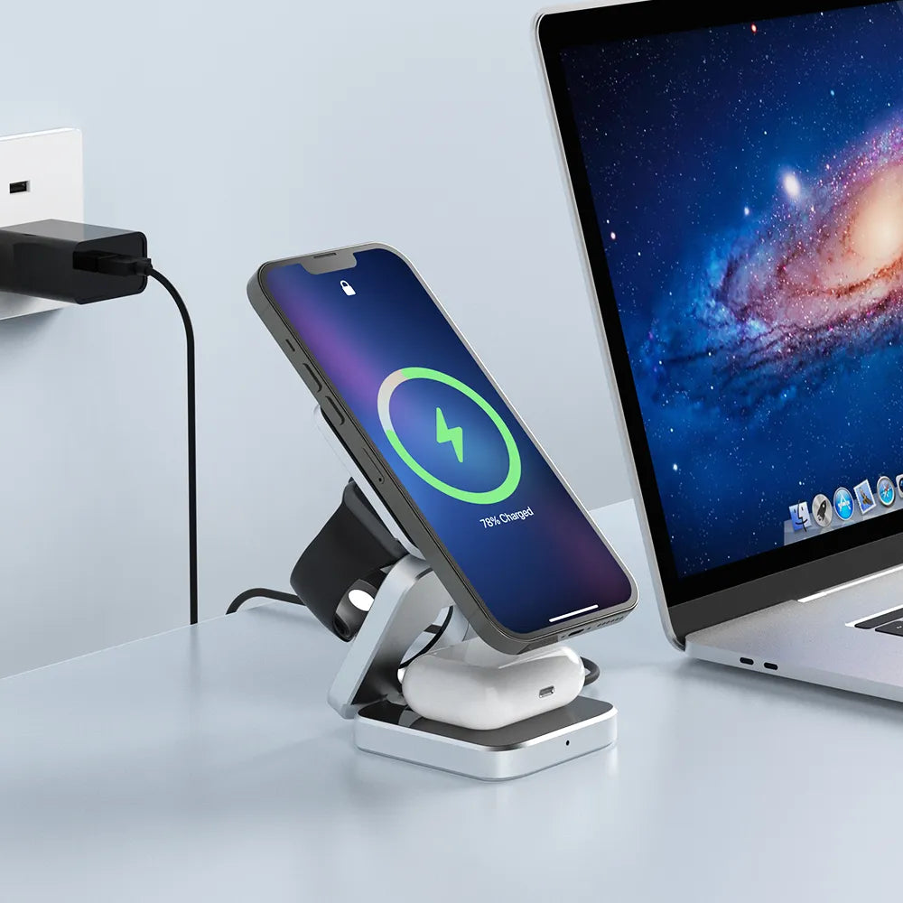 Portable 3-in-1 Wireless Charger™