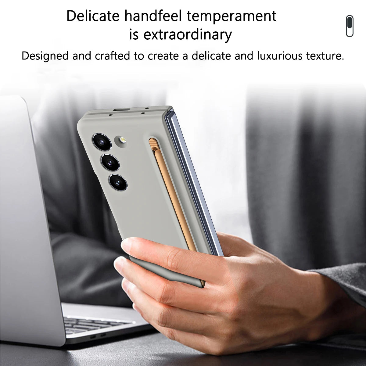 Smooth Case With S Pen and Screen protection For Samsung Galaxy Z Fold