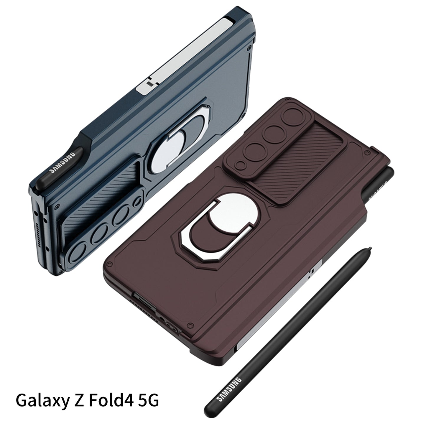 Magnetic Armor Case With S Pen Slot For Samsung Galaxy Z Fold Series