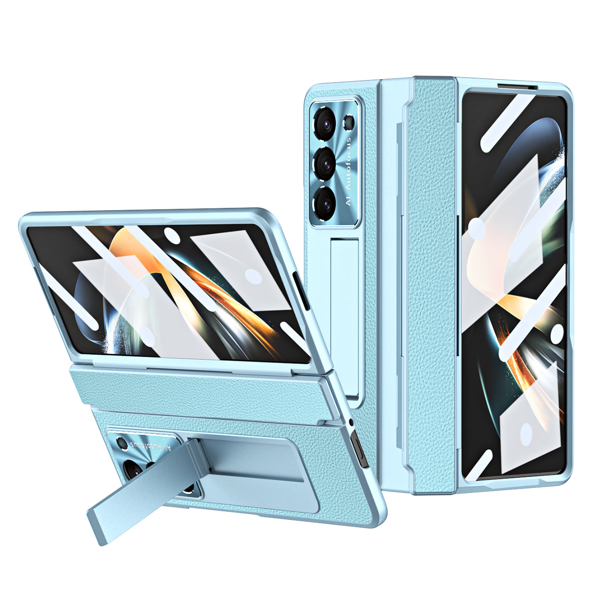 Luxury Leather 360° Armor Hinge Folding Case 3.0 - Galaxy Fold Series