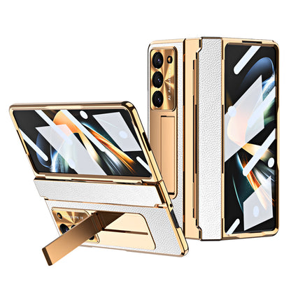 Luxury Leather 360° Armor Hinge Folding Case 3.0 - Galaxy Fold Series