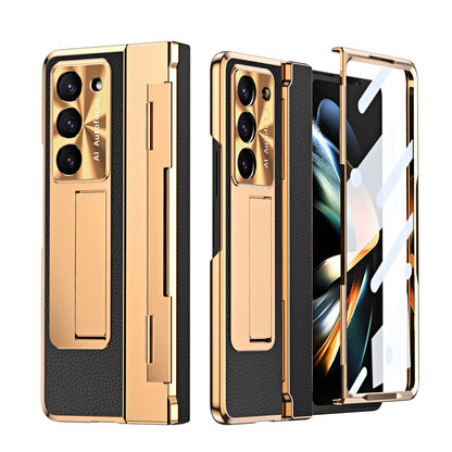 Luxury Leather 360° Armor Hinge Folding Case 3.0 - Galaxy Fold Series