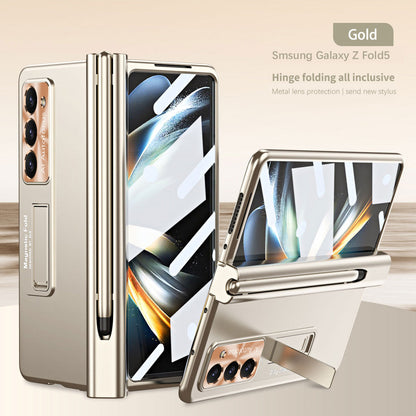 Magnetic Hinge Bracket Anti-fall Case With Stylus For Samsung Galaxy Z Fold 5/4/3