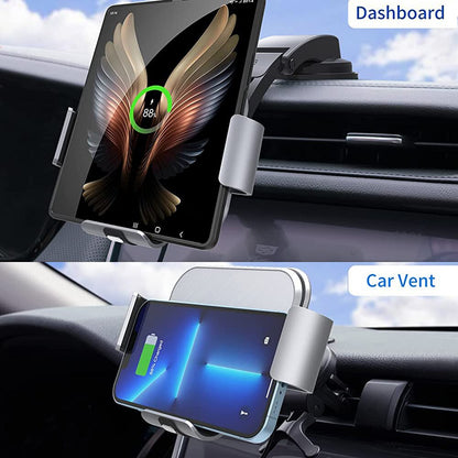 CAR WIRELESS FAST CHARGING AUTO CLAMPING MOUNT